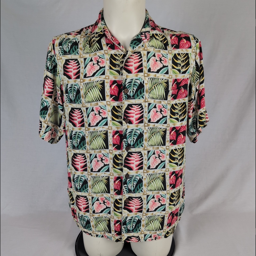 Miles Collection by Reyn Spooner Vintage Tropical Hawaiian Shirt (M)